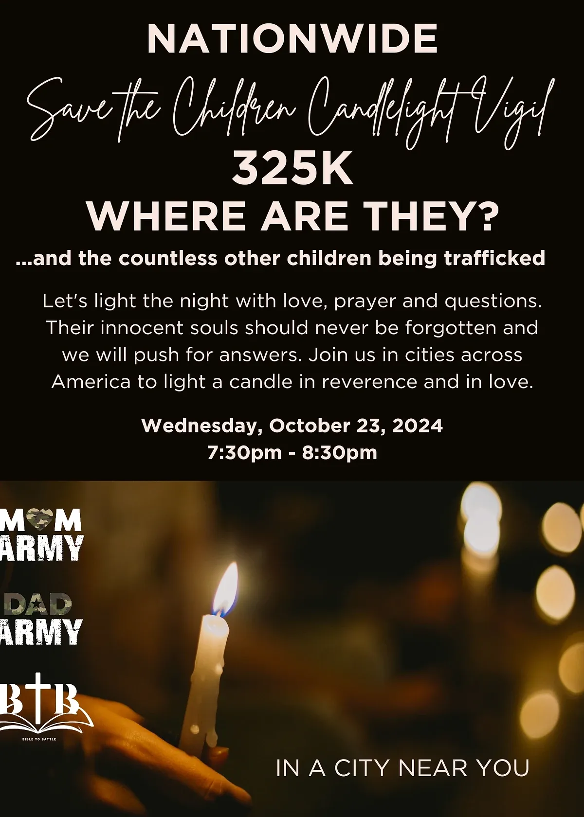 Mom Army — An Oakland Vigil for America's Child Trafficking Crisis